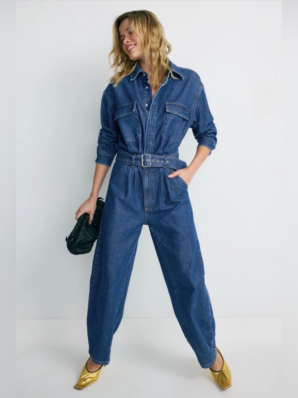 Rolla’s Denim Barrel Jumpsuit - size XL - NWOT - Picture 4 of 6